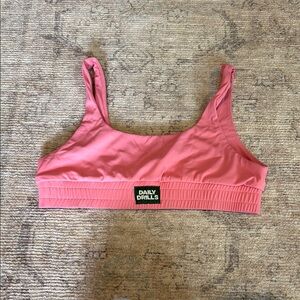 Daily Drills Pink Sports Bra